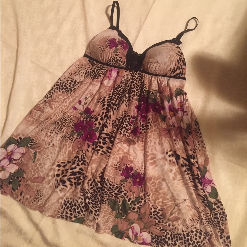 COPY - Animal and flower print nighty